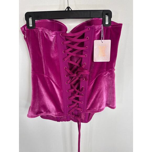 Savage Fenty Velvet Vixen Corset In Purple Heat Large NWT - Picture 6 of 9